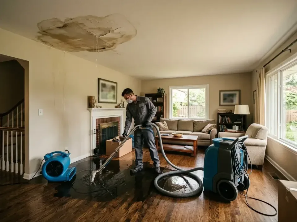 attic-pipe-burst-ceiling-drip-008 — frequently asked questions, Water Damage Restoration & Carpet Care in New Glarus, WI